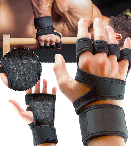 New 1 Pair Weight Lifting Training Gloves Women Men Fitness Sports