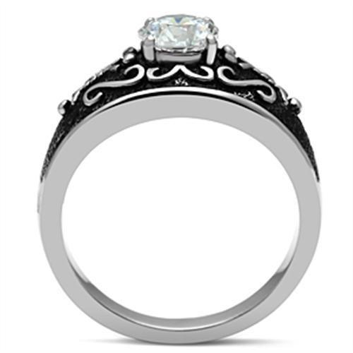 Load image into Gallery viewer, TK373 - High polished (no plating) Stainless Steel Ring with AAA Grade
